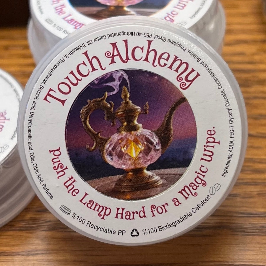 1000 Magic Wipes with the Touch Alchemy Logo
